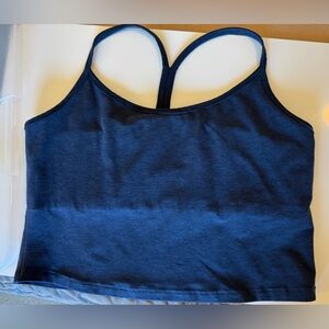 Beyond Yoga SpaceDye Slim Cropped Racerback Tank – Nocturnal Navy – XXL